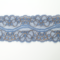 Spitzenband elastisch in taubenblau kupfer