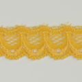 Spitzenband schmal elastisch in dottergelb