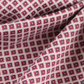 Baumwoll Jersey matt in weiss rot violett gemustert